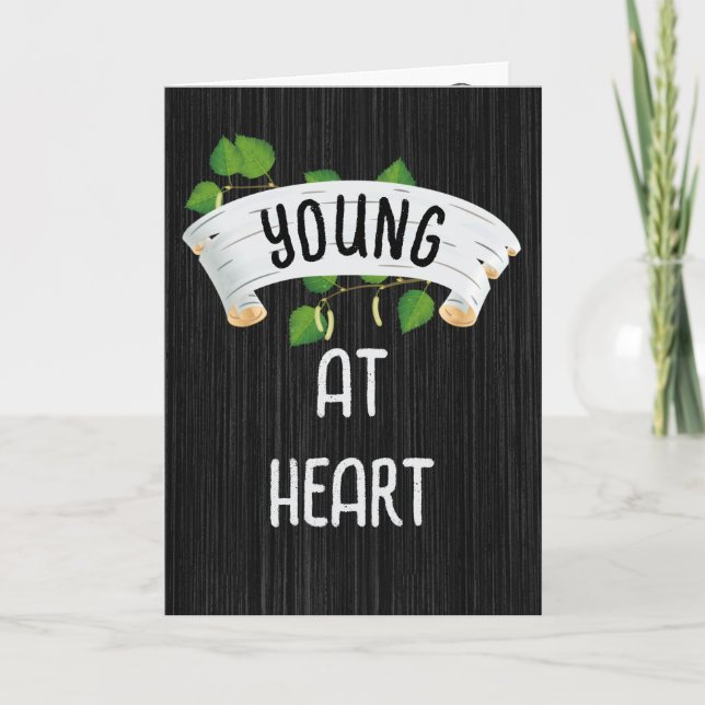 Birch Banner och Ivy Birthday Humor Kort (Framsida)