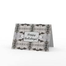 Birch Bark Black and White