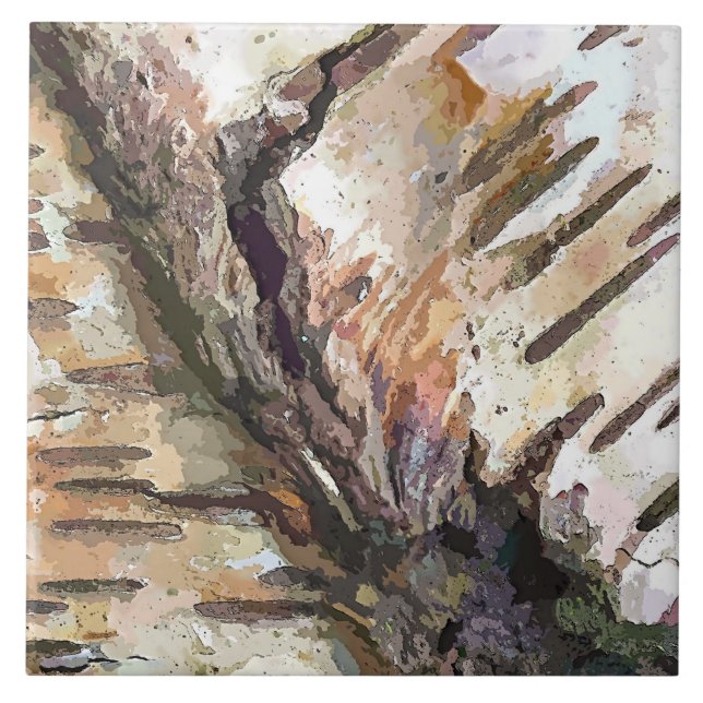 BIRCH BARK KAKELPLATTA (Framsidan)