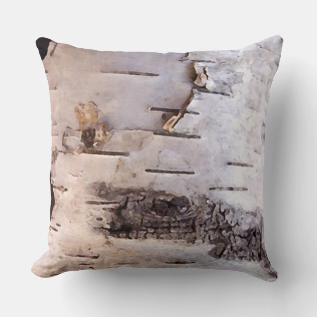 Birch Bark Kudde (Framsida)