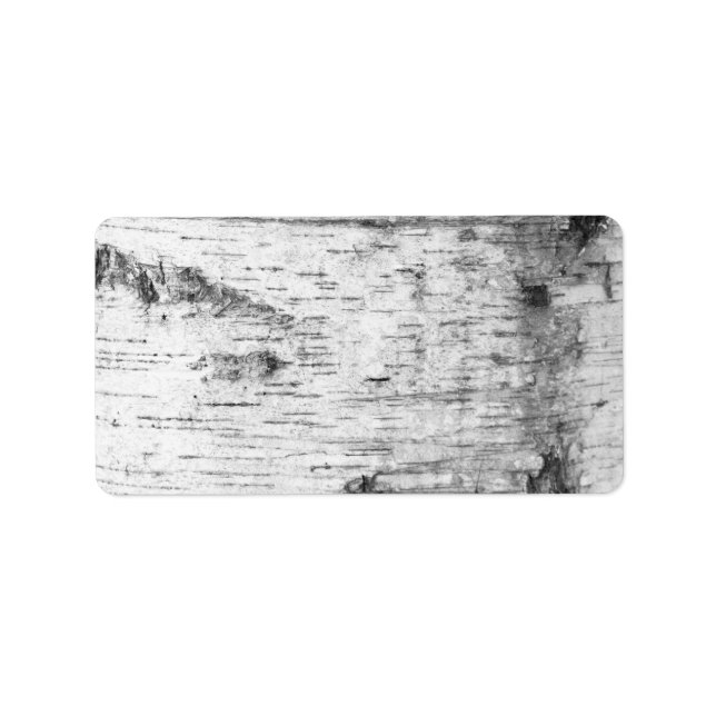 Birch bark mönster adressetikett (Framsidan)