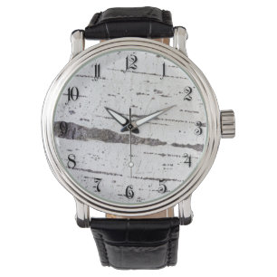 Birch bark mönster armbandsur