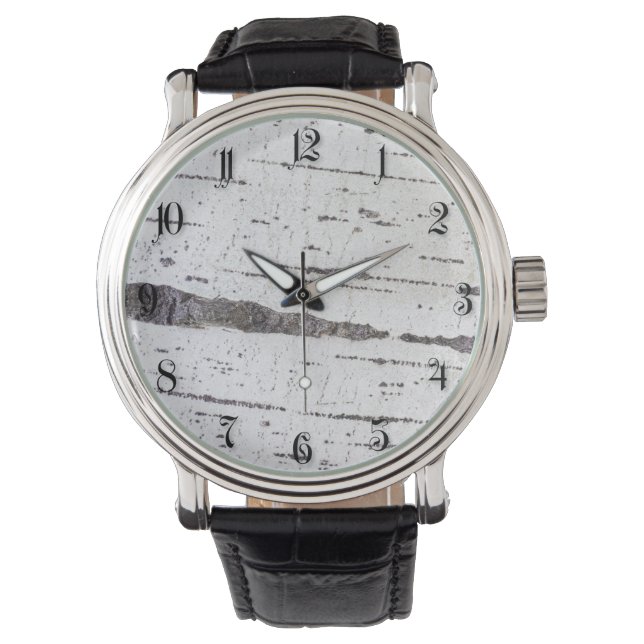 Birch bark mönster armbandsur (Framsida)