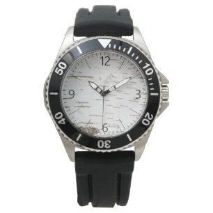 Birch bark mönster armbandsur