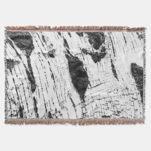 Birch bark mönster filt (Framsidan)