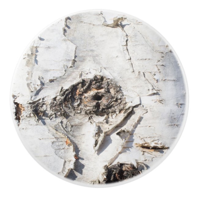 Birch bark mönster knopp (Framsidan)