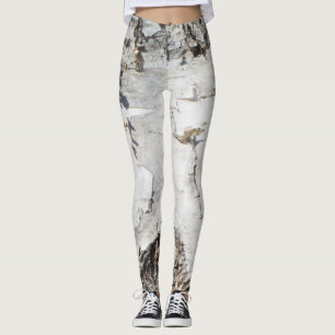 Birch bark mönster leggings