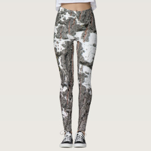 Birch bark mönster leggings