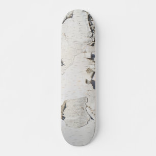 Birch bark mönster mini skateboard bräda 18,5 cm