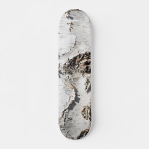 Birch bark mönster mini skateboard bräda 18,5 cm