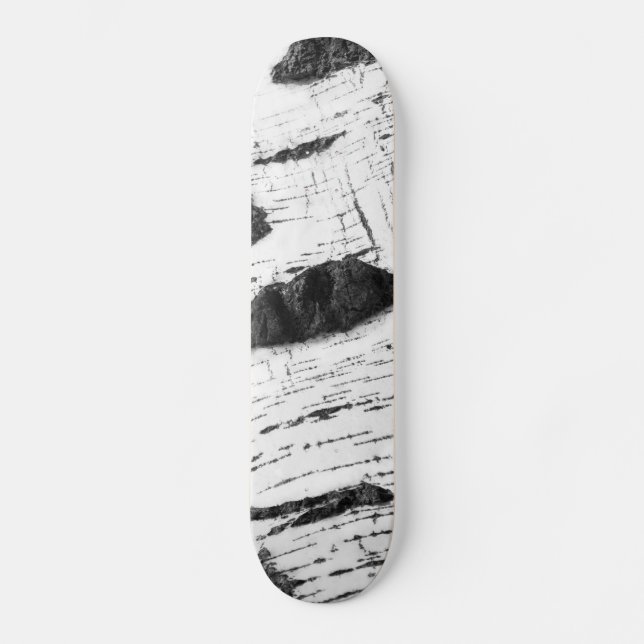Birch bark mönster mini skateboard bräda 18,7 cm (Framsida)