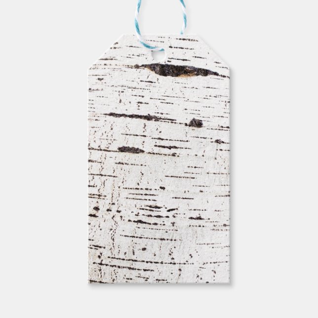 Birch bark mönster presentetikett (Framsidan)