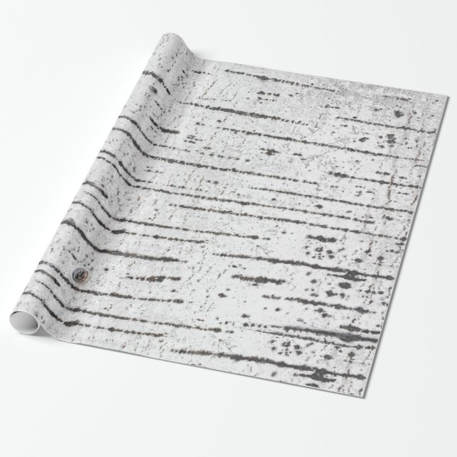 Birch bark mönster presentpapper (Utrullad)