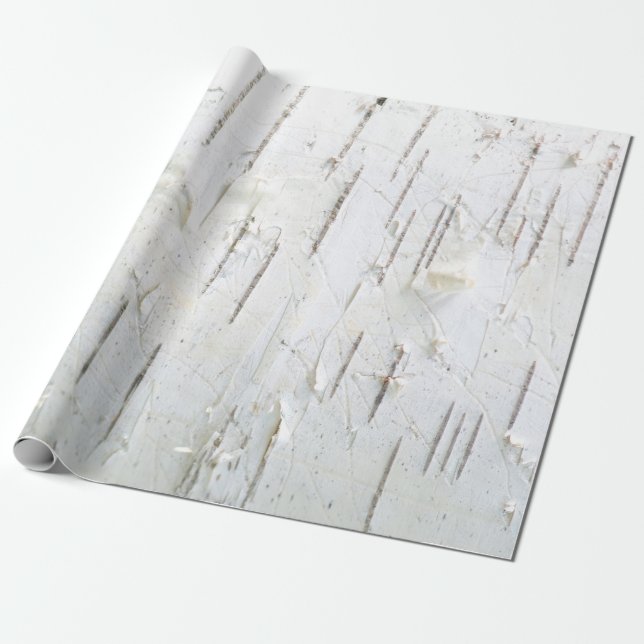 Birch bark mönster presentpapper (Utrullad)