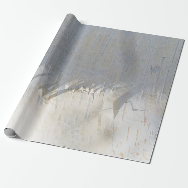 Birch bark mönster presentpapper (Utrullad)