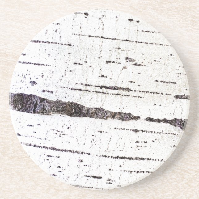 Birch bark mönster underlägg sandsten (Framsidan)