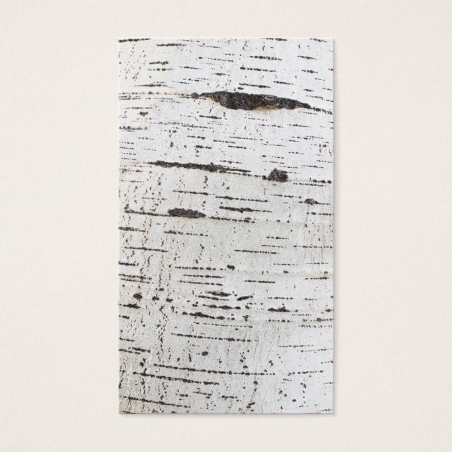 Birch bark mönster visitkort (Framsidan)