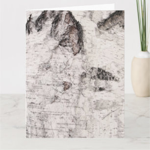 Birch bark pattern card kort