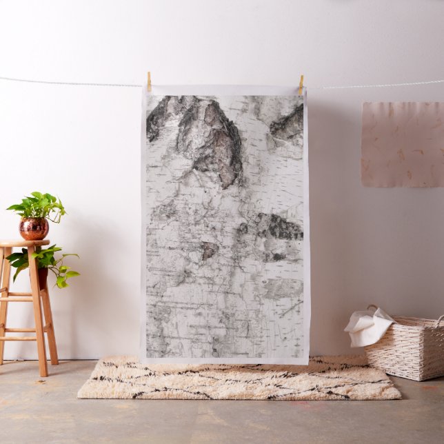 Birch bark pattern fabric tyg (In Situ)