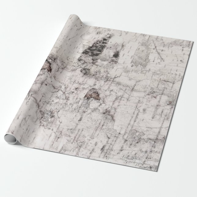 Birch bark pattern wrapping paper presentpapper (Utrullad)