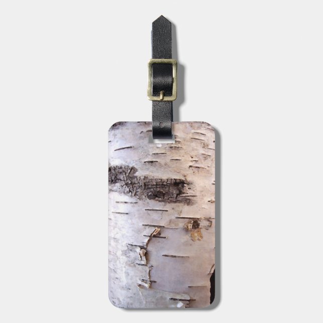 Birch Bark Träd Photography Bagagebricka (Vertikal Framsida)