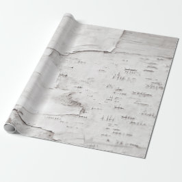 Birch Bark Träd White Rustic Land Woodland Presentpapper
