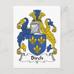 Birch Family Crest Vykort