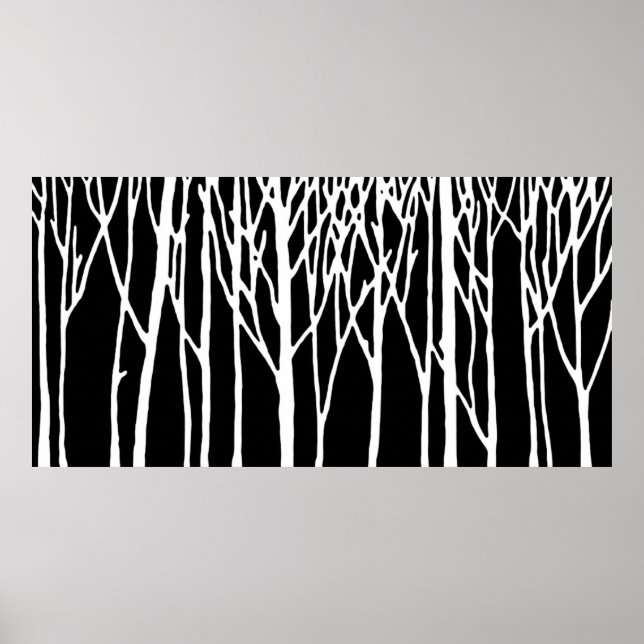 Birch Forest by Leslie Peppers Poster (Framsidan)