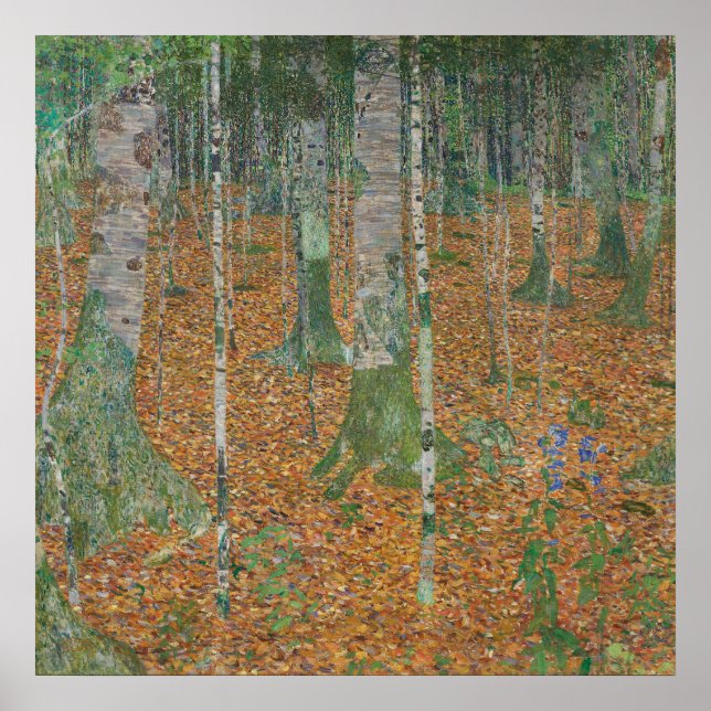 Birch Forest - Gustav Klimt (1903) Poster (Framsidan)