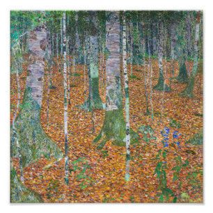 Birch Forest   Gustav Klimt   Fototryck