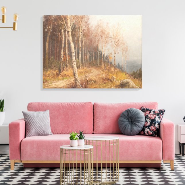 Birch Forest - Hugo Mühlig Canvastryck (Insitu (Vardagsrum))