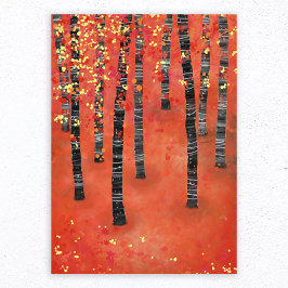 Birch Forest Ligcape Fototryck