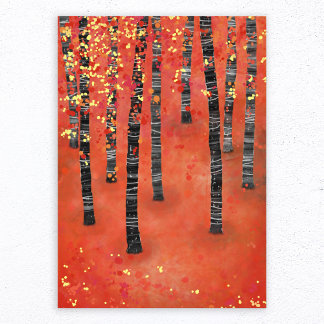 Birch Forest Ligcape Fototryck