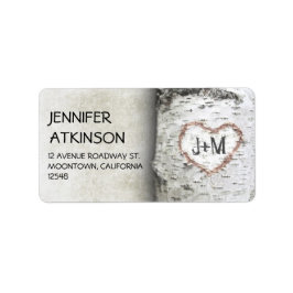 Birch träd adressetiketter