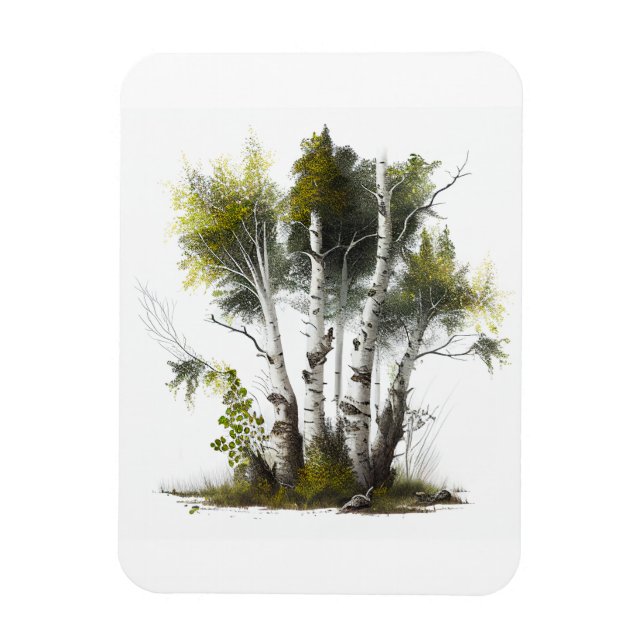 Birch Träd, Birches Northern Ireland Magnet (Vertikal)