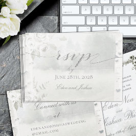 Birch Träd Forest Chuppah OSA Online Card Visitkort