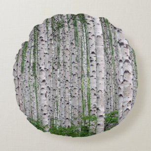 Birch Träd Forest Dekorativ kudde