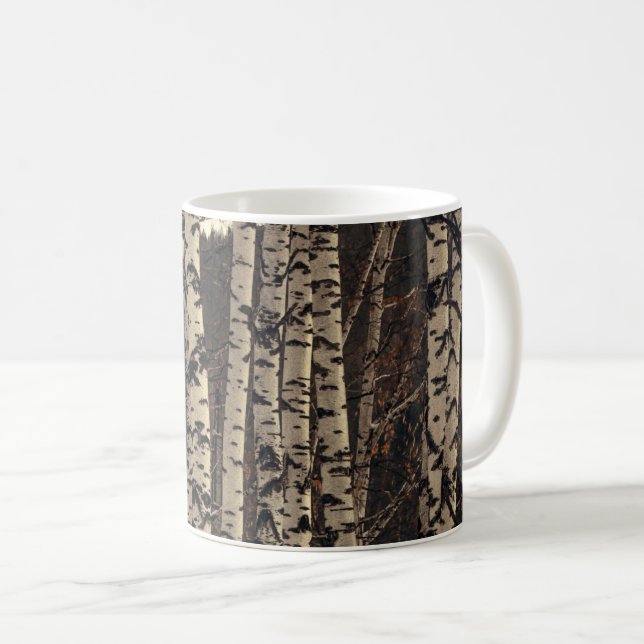 Birch Träd Forest Nature Kaffemugg (Framsida höger)