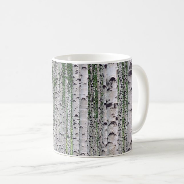 Birch Träd Forest Nature Kaffemugg (Framsida höger)