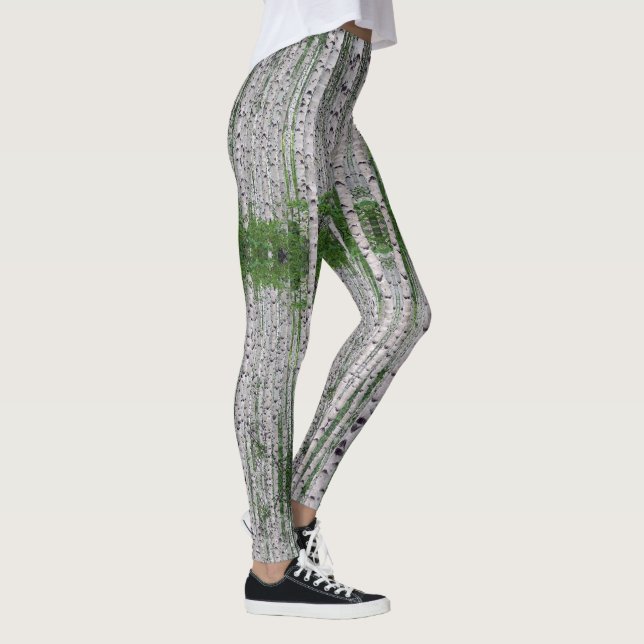 Birch Träd Forest Nature Leggings (Höger)