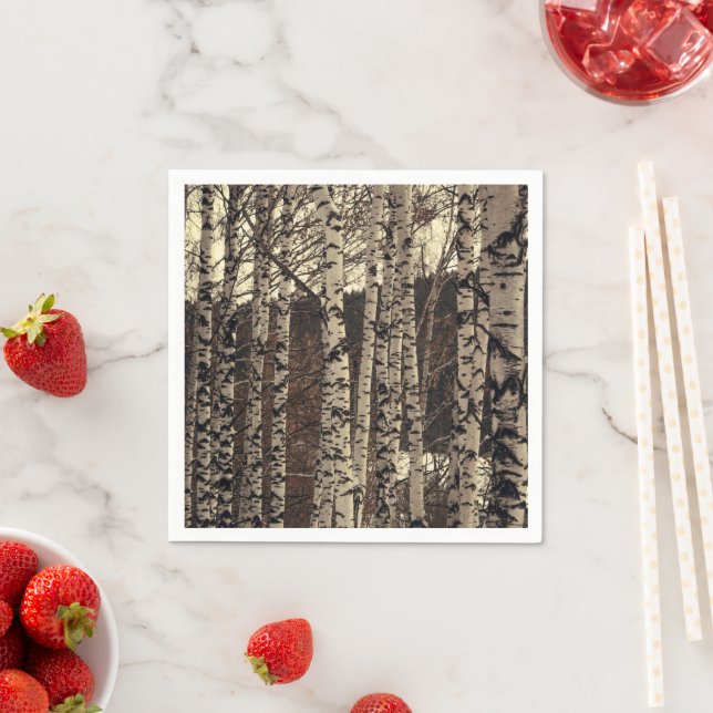 Birch Träd Forest Nature Pappersservett (Insitu)