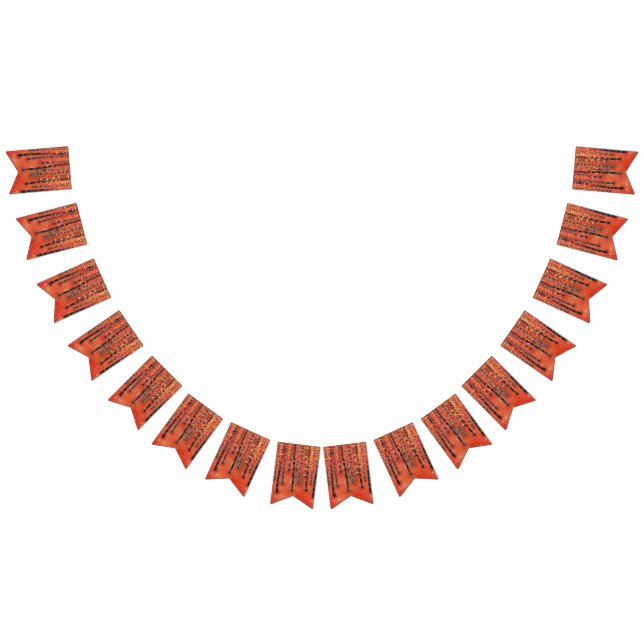 Birch Träd Forest Red Vimplar (Alla)