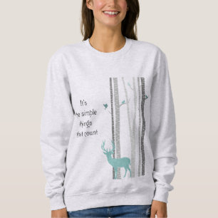Birch Träd Hjort inspirationcitat T Shirt