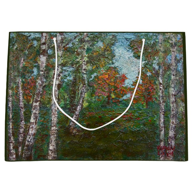 Birch Träd i en Forest (av Kimon Loghi) (Framsidan)