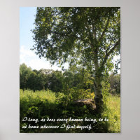 Birch Träd inspirational Print