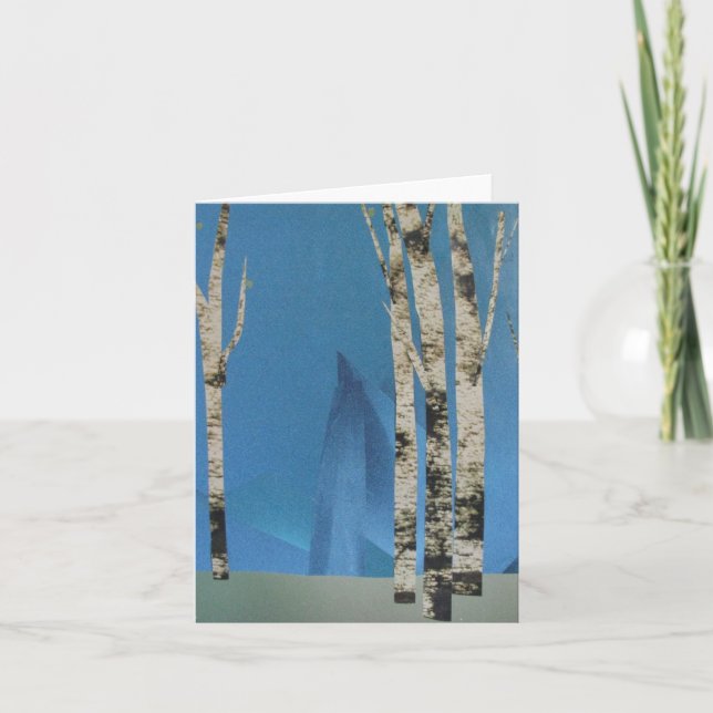 Birch Träd Kort (Framsida)