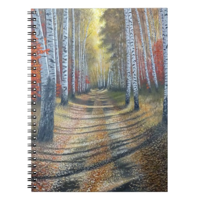 Birch Träd Lane Anteckningsbok (Framsidan)