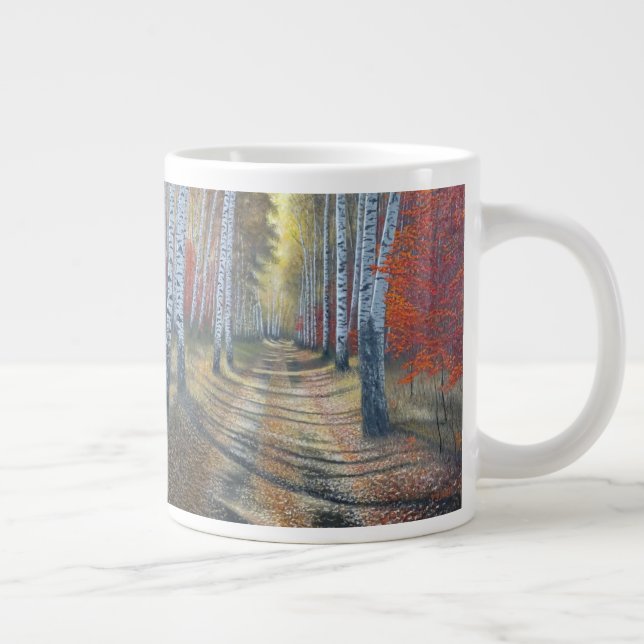 Birch Träd Lane Jumbo Mugg (Höger)