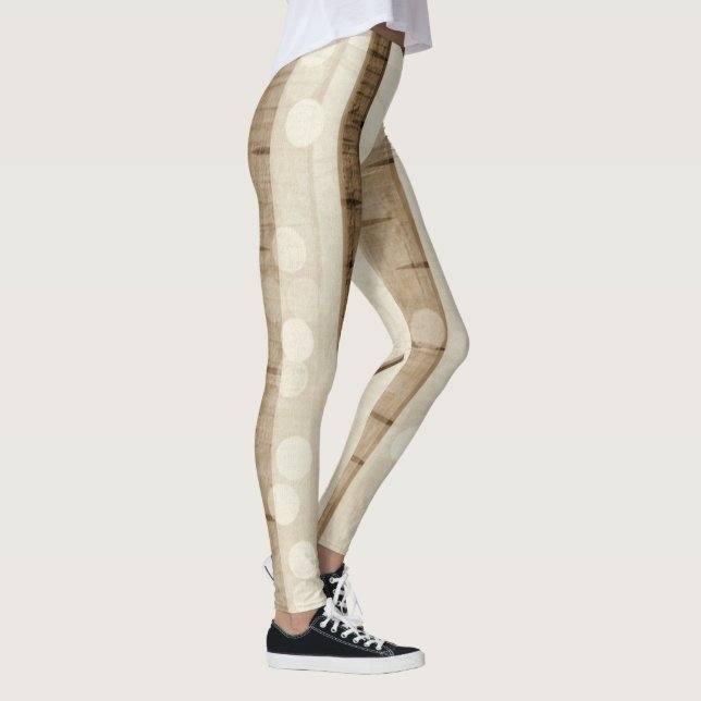 Birch-Träd-Mönster-| Zazzle_Growshop. Leggings (Höger)