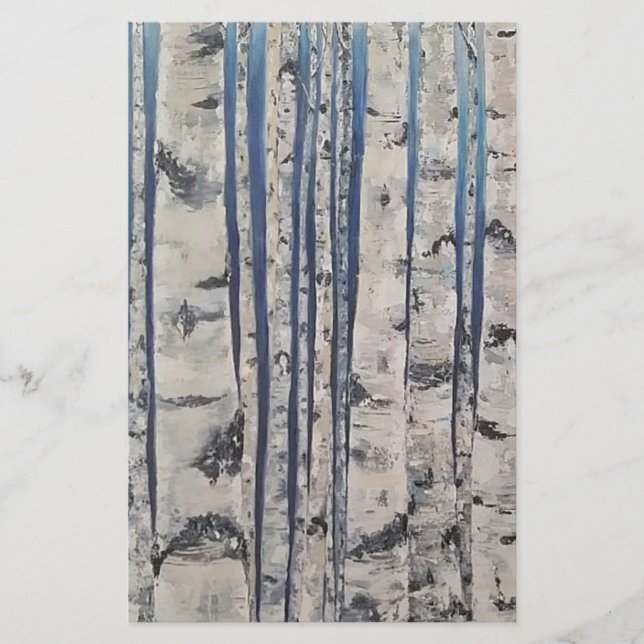 Birch träd Morse Code (Framsida)